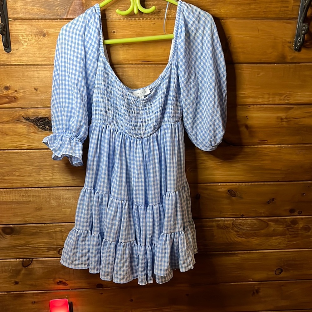 Off shoulder bell sleeve dress